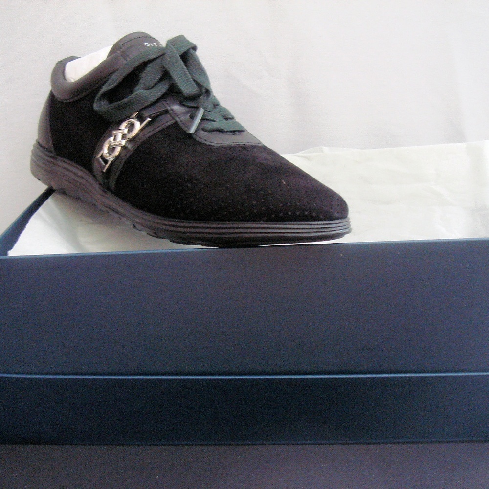 Cole Haan Bria Grand Oxford Black Suede/Leather